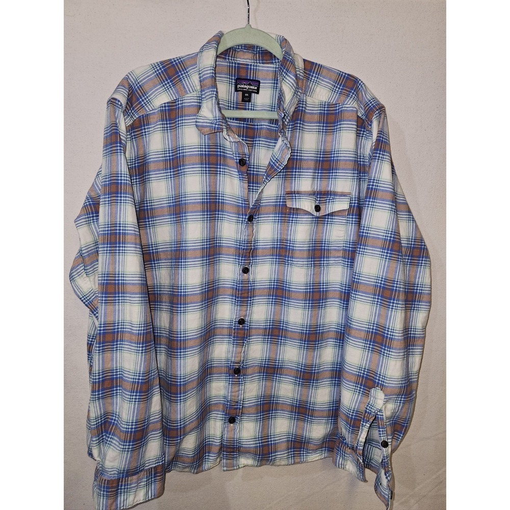 Patagonia Mens Flannel Size 2xlt Organic Cotton